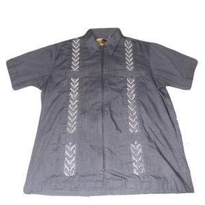 Haband Gray Embroidered Casual Shirt